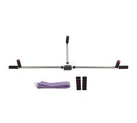 Divaricatore per gambe a 3 barre, macchina per allenamento di stretching con divaricazione delle gambe regolabile e 9 impostazioni di fori, trainer per stretching delle gambe in