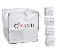 DIVCHI FIBC Bulk Builders Bag Giardino Rifiuti Heavy Duty Industrial Woven Material Dumpy Jumbo 1 Tonnella Sacchi con Manico