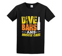 Dive Bars And Muscle Cars Jacob Zelazny Transparent Unisex 100% Cotton Short-Sleeve T-Shirts Black S