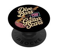 Dive Bars & Chitarra Cicatrici Punk Rock Musica PopSockets PopGrip Adesivo
