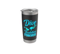 Dive Buddies Forever Funny Scuba Dives Diver Diving Bicchiere termico in acciaio inox doppia parete