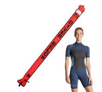 Dive Buoy Safety Float, TPU Coated Swimming Marker Buoy, Reflective Top Dive Float for Open Water Swimming Snorkeling Diving, 210D Nylon Fabric Inflatable, Underwater Activity Safety Gear