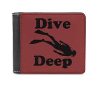 Dive Deep Printed Wallet Bifold Wallet Change Cash Bag con più slot per carte per uomini e donne, Stile:, Taglia unica, MHXYZHW