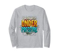 Dive Flag I Work Well Under Pressure Divertente Diving Maglia a Manica
