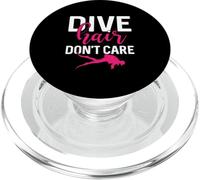 Dive Hair Don't Care Divertente Immersioni subacquee Dive Diver Donne PopSockets PopGrip per MagSafe