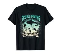 Dive-Master T-Shirt per Scuba Divers we like it deep - regalo Maglietta