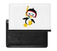 Dive Penguin1 - Custodia per passaporto, sottile, da viaggio, con slot per carte, per donne e uomini, Stile:, Taglia unica, MHXYZHW