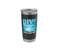 Dive Plava Del Carmen Mexico Funny Scuba Dive Diver Diving Bicchiere termico in acciaio inox doppia parete