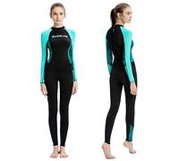 Dive Skins - Costume da bagno intero per immersioni subacquee per donne e uomini, adulti, a maniche lunghe, protezione UV, ad asciugatura rapida, per surf, snorkeling, kayak