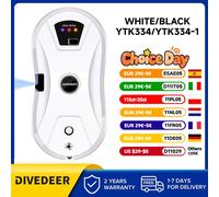 DIVEDEER Aspirapolvere Robot per la pulizia dei vetri Pulitore per vetri elettrico limpiacristales Telecomando