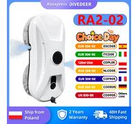 DIVEDEER Detergente per finestre intelligente Doppio spruzzo bidirezionale Nuovo detergente per finestre Mini macchina automatica a doppio spruzzo WHITE