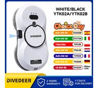 DIVEDEER Modello automatico di spruzzo d'acqua a due vie lavavetri elettrico domestico intelligente macchina per la pulizia dei vetri one-touch