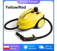 DIVEDEER Pulitore a vapore 2000W Multifunzionale Sterilizzazione e disinfezione ad alta temperatura Cucina per interni auto Yellow