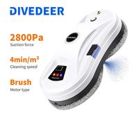 DIVEDEER robot lavavetri automatico con spruzzo d'acqua per robot lavavetri e pavimenti 2800pa