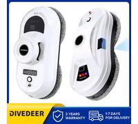 DIVEDEER Robot lavavetri elettrico intelligente con funzione aspirapolvere con telecomando per la pulizia dei vetri domestici
