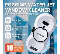 DIVEDEER Robot per la pulizia delle finestre completamente automatico per uso domestico 5600Pa robot per la pulizia delle finestre con spruzzo d'acqua aspirapolvere anticaduta