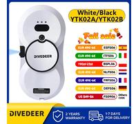 Aspirapolvere robot per la pulizia delle finestre Lavavetri ultra sottile Telecomando elettrico per Black