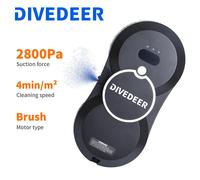 DIVEDEER Robot per la pulizia delle finestre Robot per la pulizia intelligente con spruzzo d'acqua Motore senza spazzole Robot per la pulizia delle finestre con spray per lavatrice dei vetri