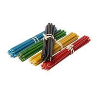 Diveevo Candele in Cera d'Api Set Multicolore - Candele Ortodosse per Preghiera, Rituali, Decorazione da Tavolo - Non Tossiche, Senza Fumo Nero - Antigoccia, Lunghe, Sostenibili, 50 Pezzi 5 Colori