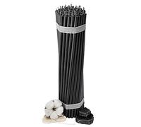 Diveevo Ritualkerzen Candele di cera d'api: nero, 35 pezzi, lunghezza 29,5 cm, diametro 8,5 mm, durata 150 min; naturali, antigoccia, senza fumo, chiese sottile, di cera d'api Nr. 30