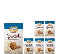Divella Grottoli Biscotti con Gocce di Cioccolato 6 Confezioni da 400 grammi