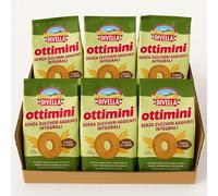 Divella Ottimini Integrali senza Zuccheri Aggiunti, 6x400g Biscotti Integrali