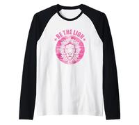 Diventa Il re predatore Leone Africano Maglia con Maniche Raglan