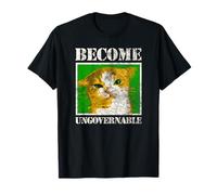 Diventa ingovernabile - Divertente Gatto Arrabbiato (Design usurato) Maglietta