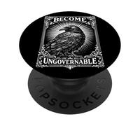 Diventa ingovernabile Funny Crow PopSockets PopGrip Adesivo