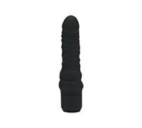 Vibratore vaginale in silicone nero fallo realistico per punto G dildo vibrante