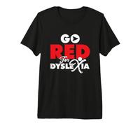 Diventa Rosso per la dislessia | Dislessico ADHD | Consapevolezza della dislessia Maglietta Premium