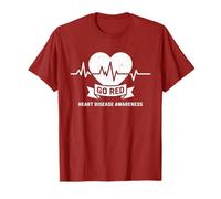 Diventa Rosso per Le Donne consapevolezza del Mese delle malattie cardiache CHD Americana Maglietta