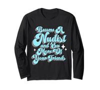 Diventa Un nudista e Guarda di più i Tuoi Amici Maglia a Manica