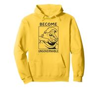 Diventa Ungovernable Funny Hippo Meme Felpa con Cappuccio
