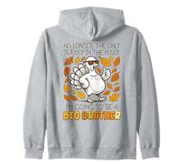 Diventare Un Grande Fratello del Ringraziamento Turchia Felpa con Cappuccio