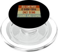 Diventare Vecchio e Saggio Divertente Sarcastico Vintage Vecchio Persona PopSockets PopGrip per MagSafe