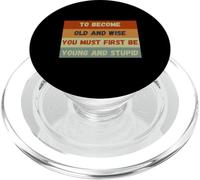 Diventare Vecchio e Saggio Divertente Sarcastico Vintage Vecchio Persona PopSockets PopGrip per MagSafe