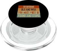 Diventare Vecchio e Saggio Divertente Sarcastico Vintage Vecchio Persona PopSockets PopGrip per MagSafe