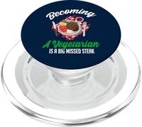 Diventare vegetariano è una bistecca mancata PopSockets PopGrip per MagSafe