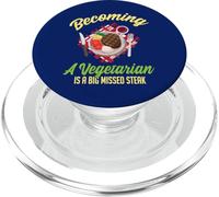 Diventare vegetariano è una bistecca mancata PopSockets PopGrip per MagSafe