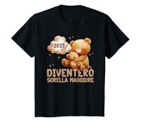 Diventerò Sorella Maggiore 2025 Orsacchiotto Sarò Sorellona Maglietta