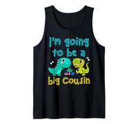 Diventerò Un Cugino Maggiore Funny Dino Lovers Cousin Crew Canotta