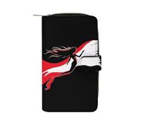 Diver Down Flag Mermaiid Scuba Diving Womens PU Leather Wallet Long Purse Clutch Organizer per Ufficio Viaggio