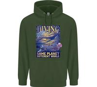 Diver Same Planet Different World Uomo Felpa