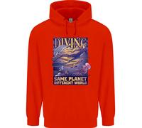 Diver Same Planet Different World Uomo Felpa