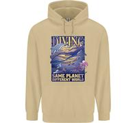 Diver Same Planet Different World Uomo Felpa