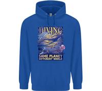Diver Same Planet Different World Uomo Felpa