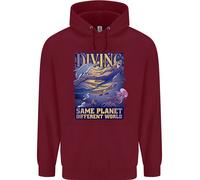 Diver Same Planet Different World Uomo Felpa