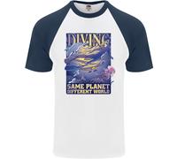 Diver Same Planet Different World Uomo S/S Baseball T-Shirt
