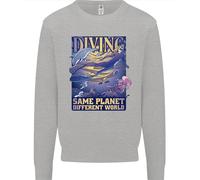 Diver Same Planet Different World Uomo Sweatshirt Jumper